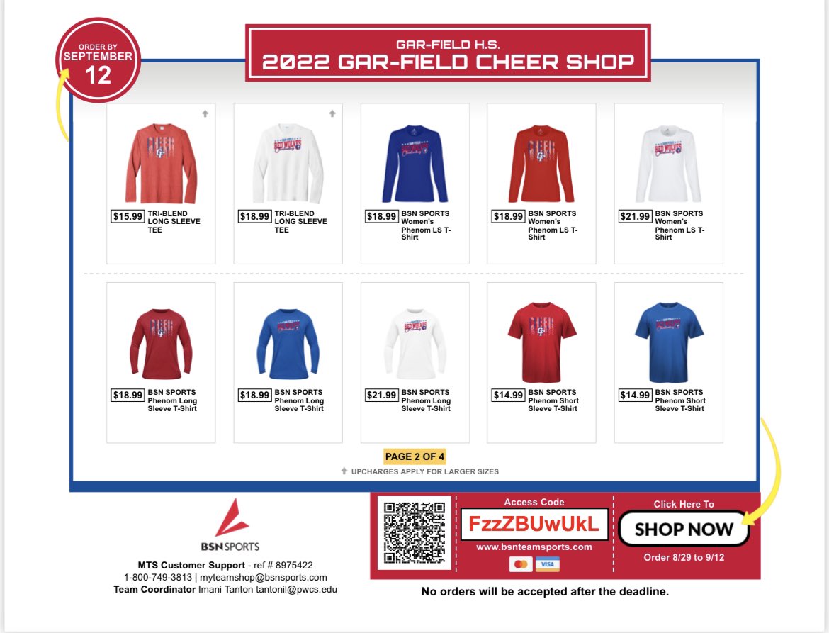 Gar-Field High School Cheer tweet media