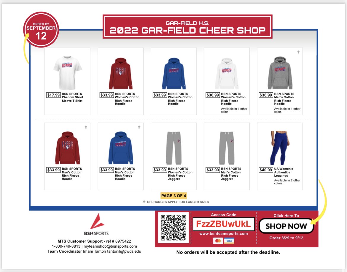 Gar-Field High School Cheer tweet media