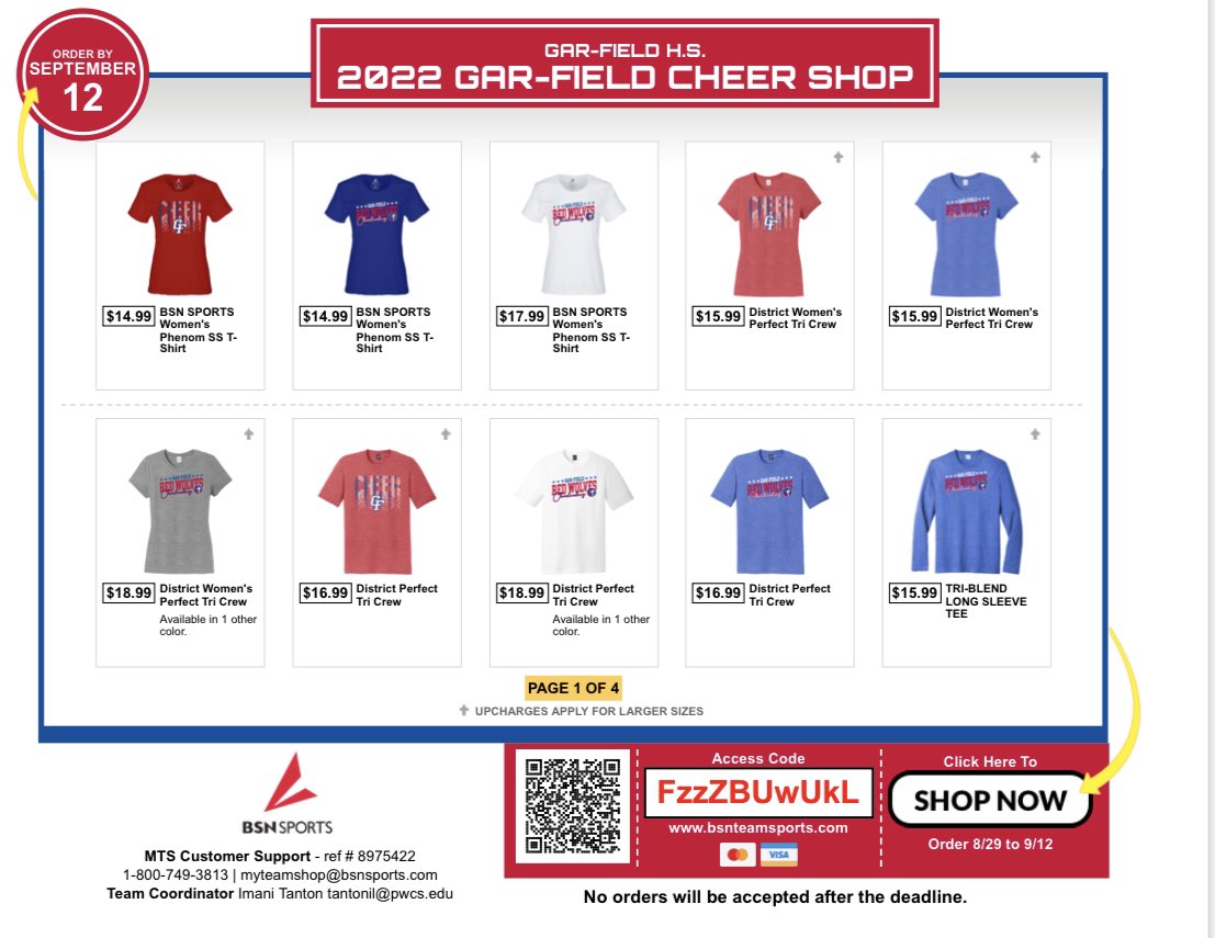 Gar-Field High School Cheer tweet media