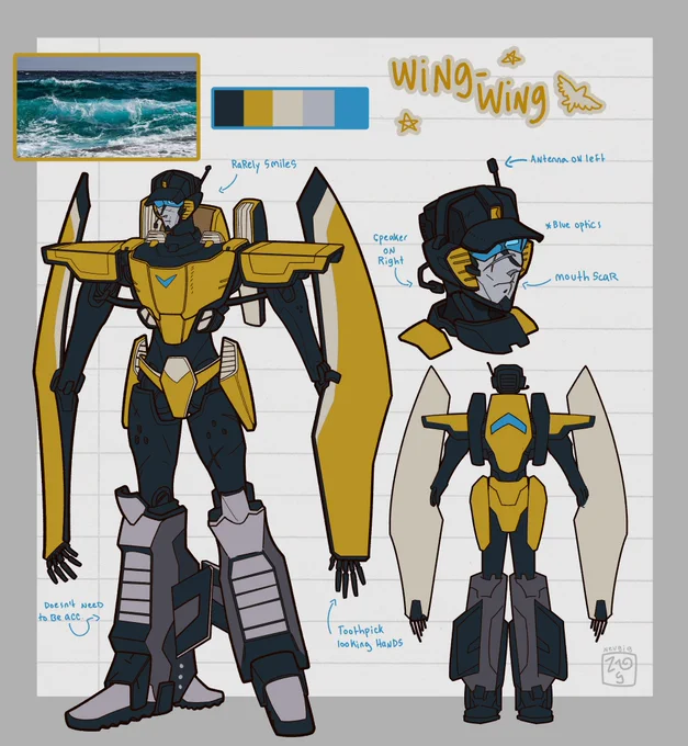*Makes a ref only to not use a ref when I was drawing his alt-mode* #tfoc #transformers 