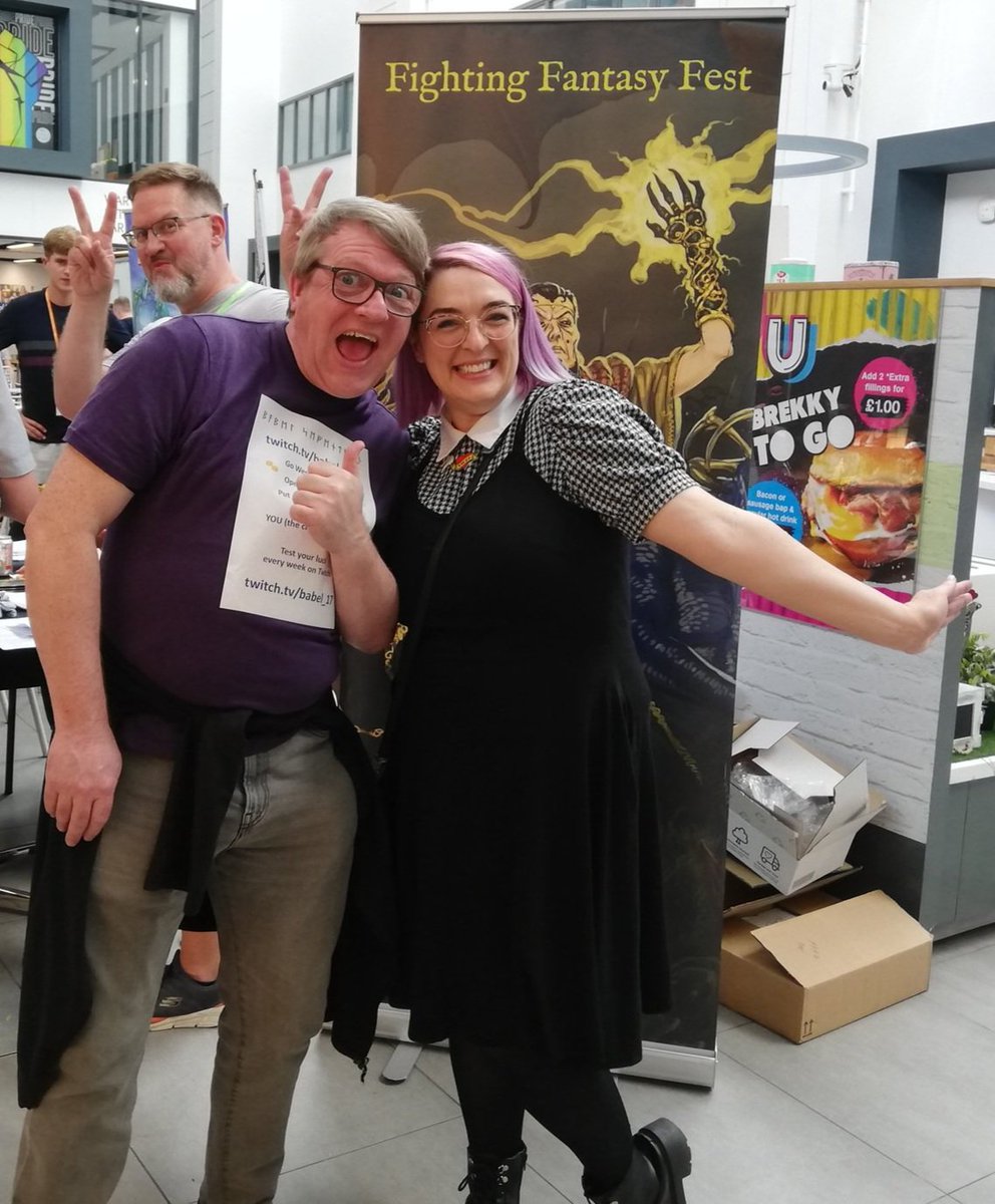 babel17's tweet photo. What a weekend! So much fun, so many people met, so much money spent! But a happy family survived #FFFest4. Huge thanks to @jonathangreen and the team, what a day, 1st class! Lovely to meet so many people, especially @GTGVicki (& Jon Green) finally! Same again next month? 🤣 https://t.co/mq7sEIRbJJ