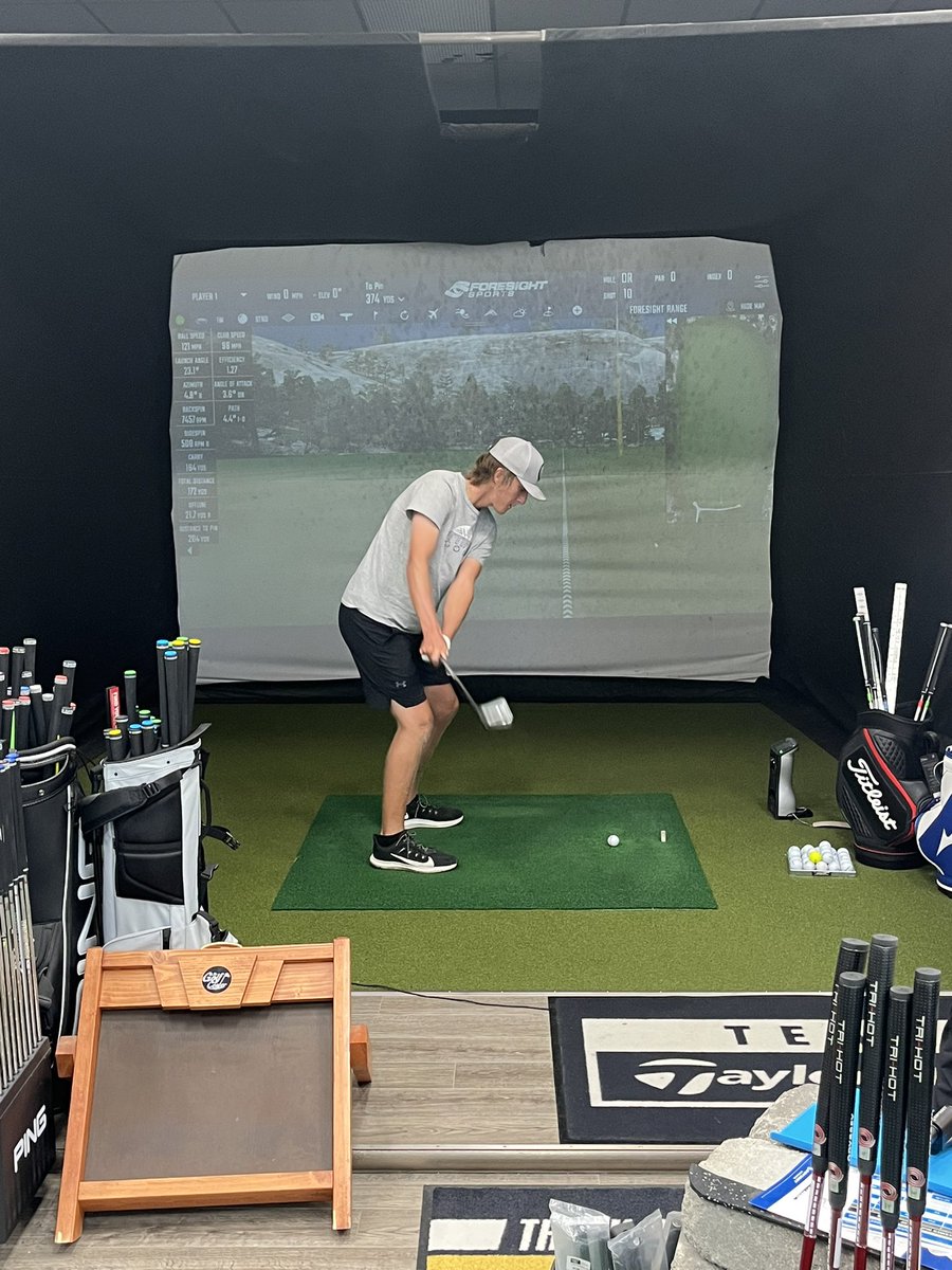 Got fit for some new irons today <a href="/TheGolfCenter/">Golf Center</a> in Grand Forks!