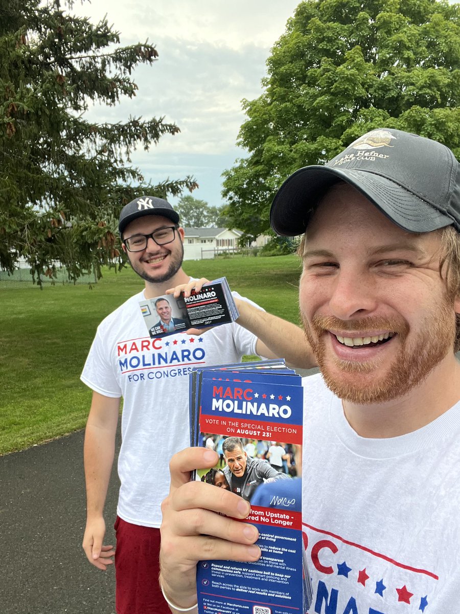 MarcForUsNY's tweet photo. We’re back at it in the Hudson Valley talking to voters! Today we’re thrilled to have @marcmolinaro @Sueserino4ny and Brandon Gaylord for Assembly knocking in Columbia county.  

Rain or shine we’ll be visiting your door soon! https://t.co/5qmQqETcp2