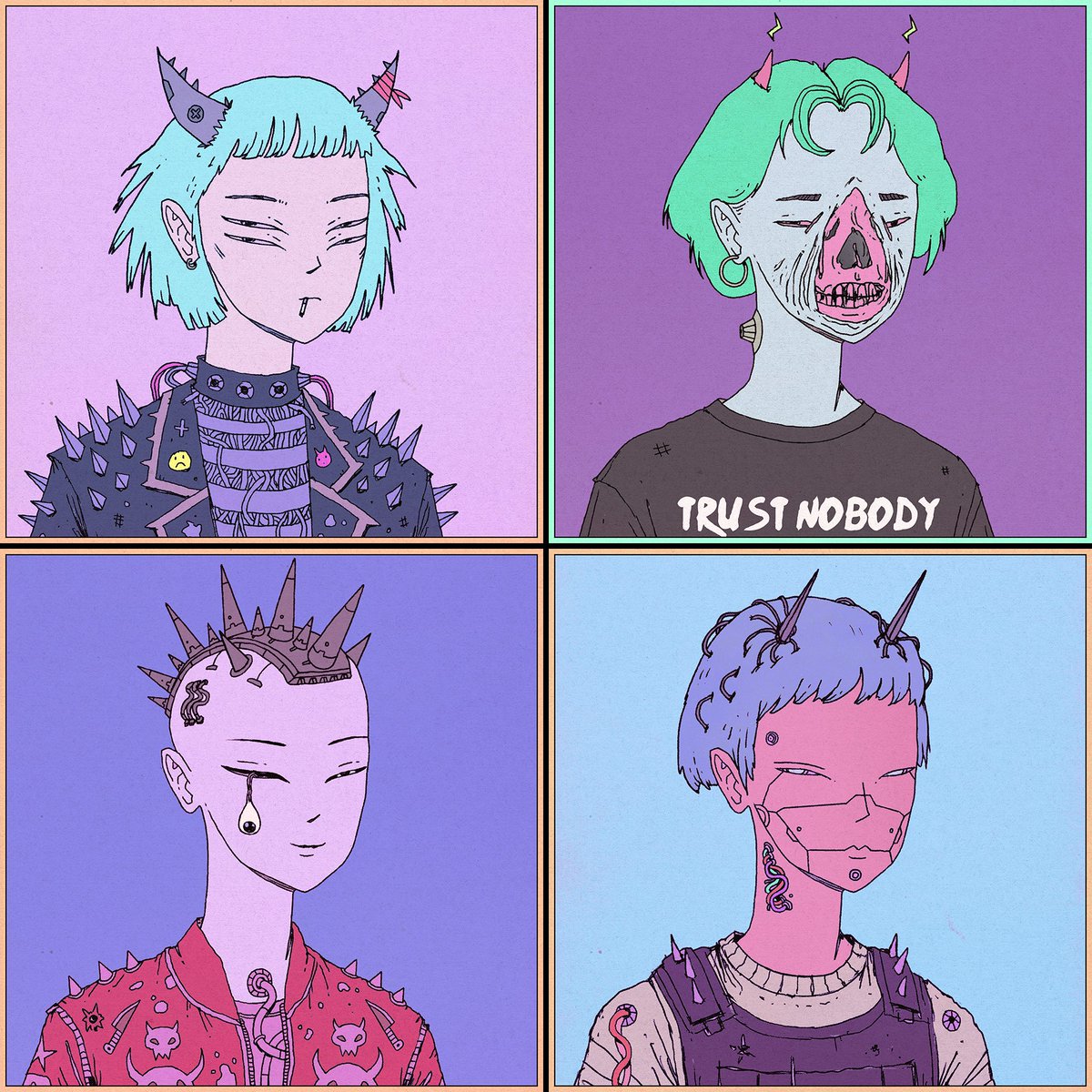 I minted new #tezos art!

Demon Death Cult: Wasteland 💀

Collect each character on <a href="/objktcom/">objkt</a> for 1 tezos:

objkt.com/profile/psyche/ 🔪

Next batch of characters coming soon! 👁