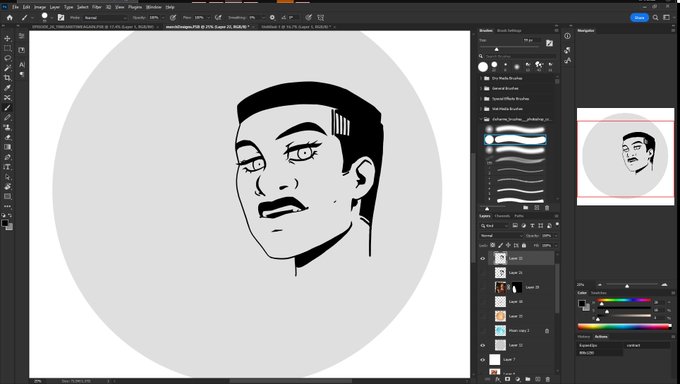 working on some merch..... hmmmm~ 