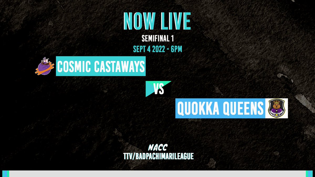 The end is near.

<a href="/SpacePirates_ow/">Space Pirates</a> 🆚 @MarsupialOW: The Winner moves on to the #NACC2 Grand Finals.

Who will prevail?

#NACCisBACC #CCvQQ

📺 twitch.tv/badpachimarile…
🔗 nacc.slmn.gg