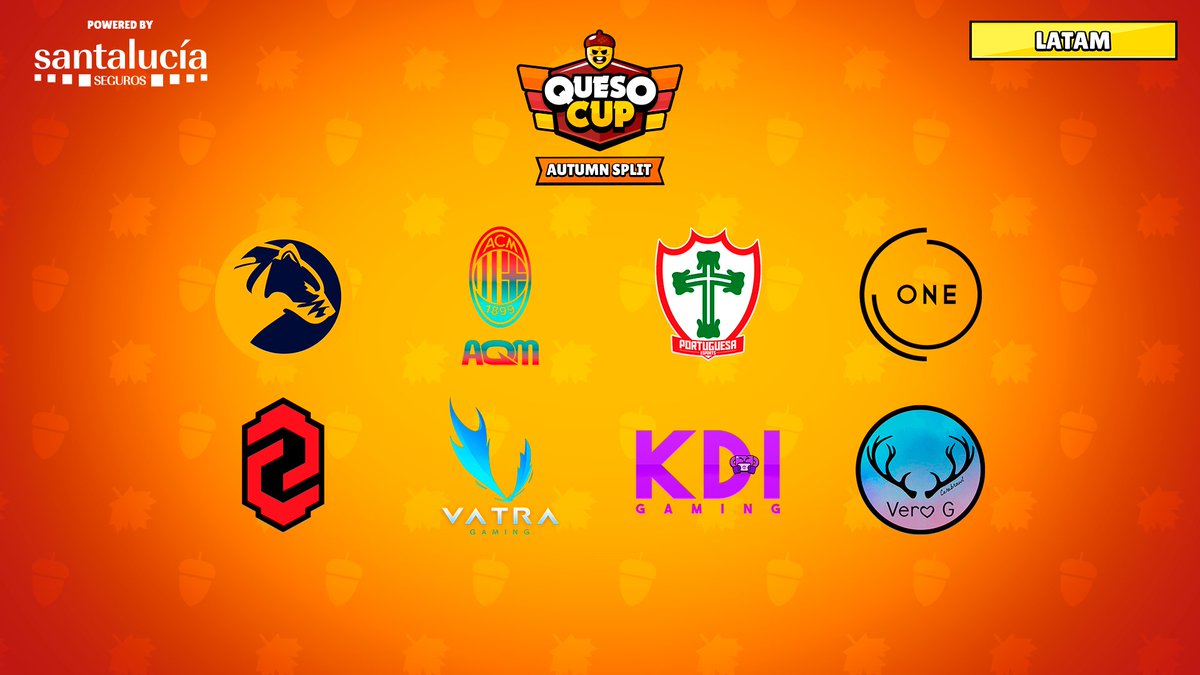 LATAM | New season, new challenges. Here are the 8 teams that will be participating in the Queso Cup Autumn Split LATAM!

📅 Tuesday and Wednesday at 10pm CEST