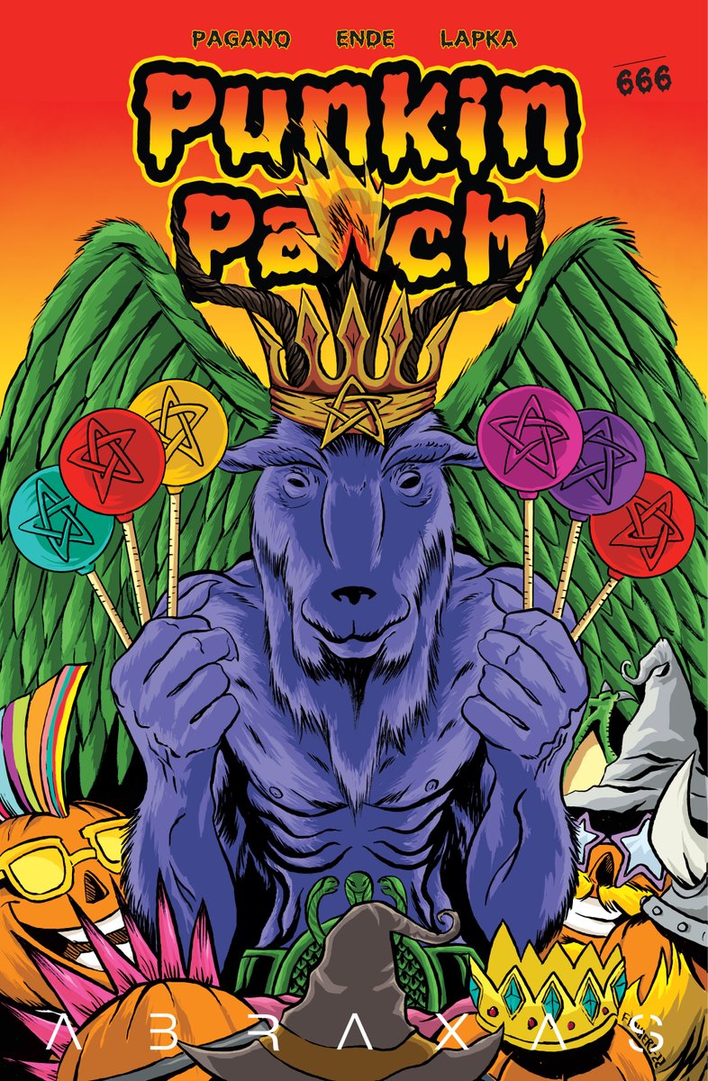 CuylerPagano's tweet photo. Putting the finishing touches on the cover designs before we go to print on the Punkin Patch comic book.
If you missed the KS, you can purchase one at https://t.co/lbW8AEjFNf sometime in October.

#PunkinPatch #ComicBook #GoatKing #Comics https://t.co/AnWFf7wj6H
