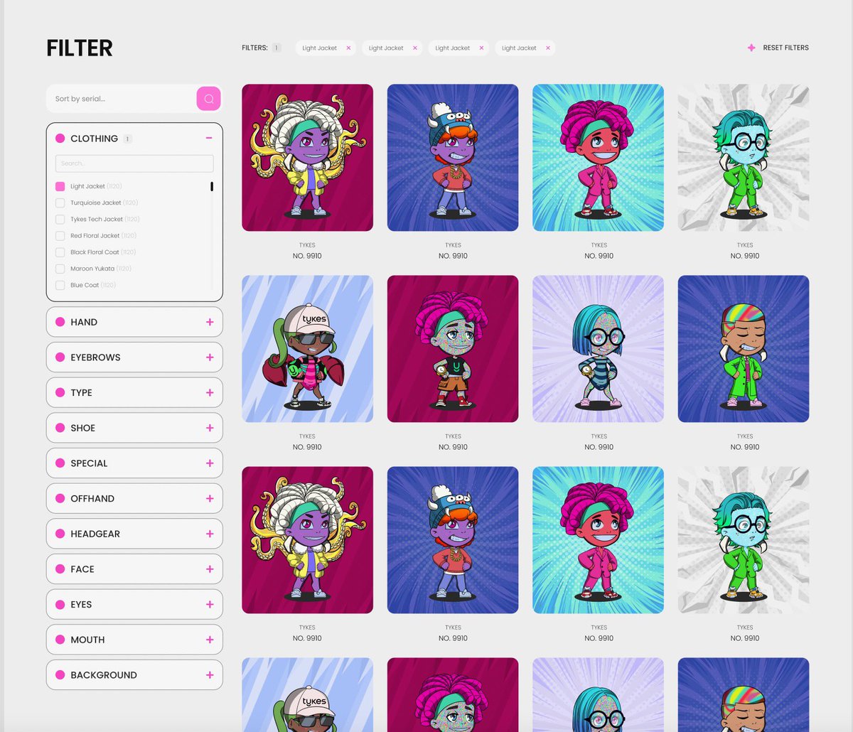 Tomorrow we will be releasing our rarity rankings for @tykesnft.

We’re putting the final touches on the site. Other big projects take months to do this…

We get it done in hours/days.

Hopefully you can see our ability to execute is unmatched in this space.

Also…