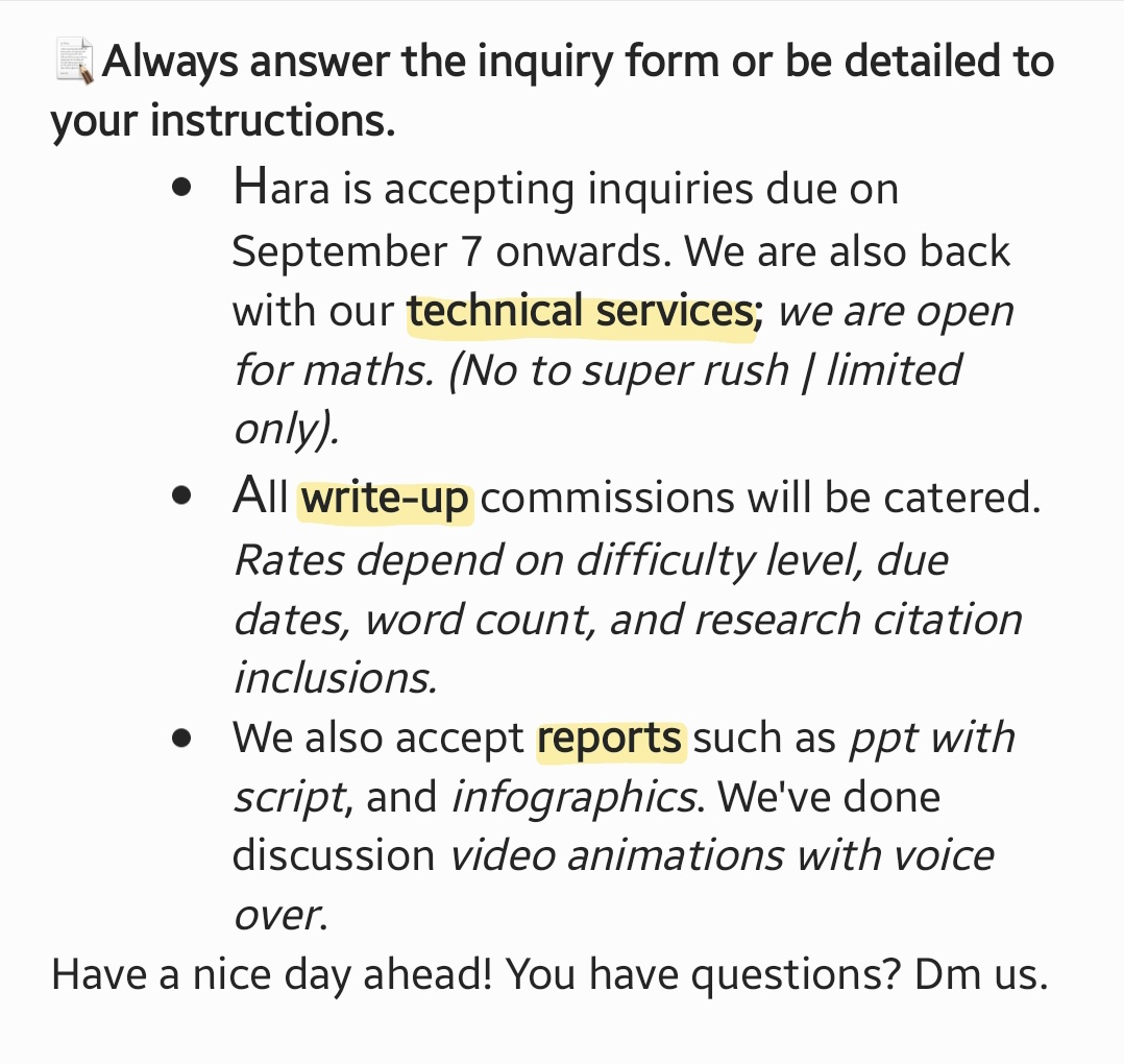 🦋Miss Hara🦋 — Available for Rush📌 (@haraacads) on Twitter photo 