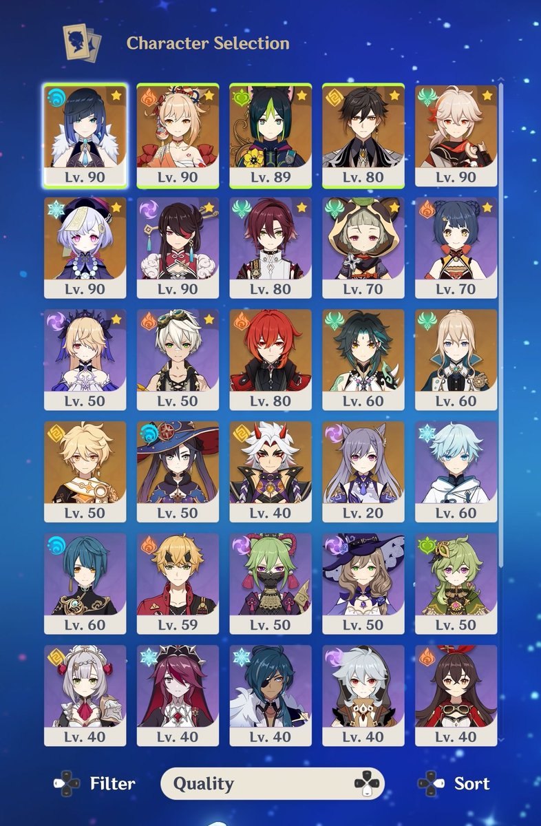 Nepheos's tweet photo. tighdog finally nearly lv90 #GenshinImpact https://t.co/3AXUkQkypN