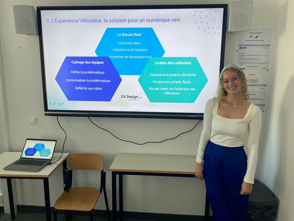 Comment l’#ExperienceUtilisateur peut-elle contribuer à la #SobriétéNumerique ? 

Très belle thèse pro sur un sujet qui devient brûlant
Bravo <a href="/EmilieMoinard/">Moinard Emilie</a> <a href="/MBADMB/">mbadmb</a> <a href="/EFAP_/">EFAP</a> 

#MBADMB #TransfoNum #InsideDigitalRevolution 
#UX