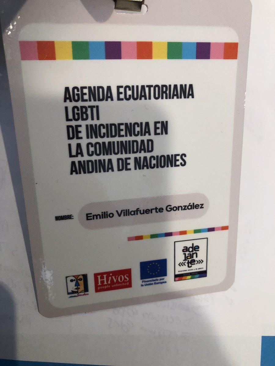 Desde el proyecto ‘<a href="/AdelanteDivSex/">AdelanteDiversidad</a> 2’, nuestra organización participó en una jornada sobre incidencia nacional con impacto en la comunidad andina. 

¡Como sociedad civil promovemos acciones afirmativas para fortalecer los DDHH!
<a href="/SendasEcuador/">Fundación Sendas</a>