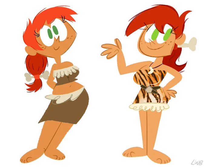 style tests for something i'm working ontrying to go for a different style compared to my lwbiverse stuff (these are the same character) 