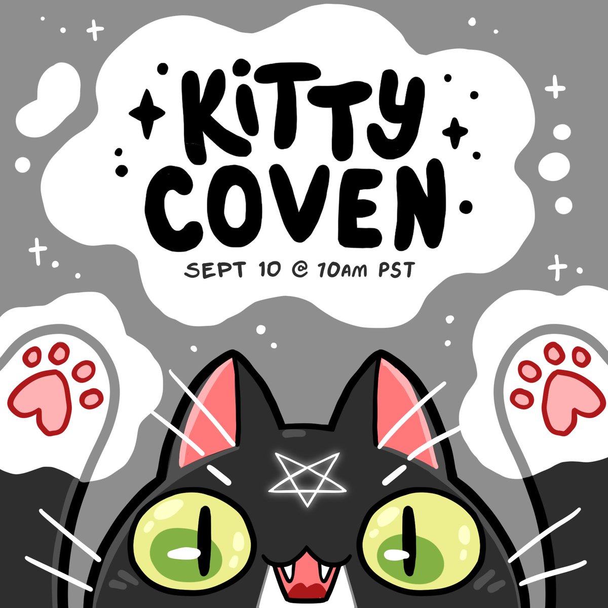 ONE WEEK to Meowlloween… 👻🖤🤍 