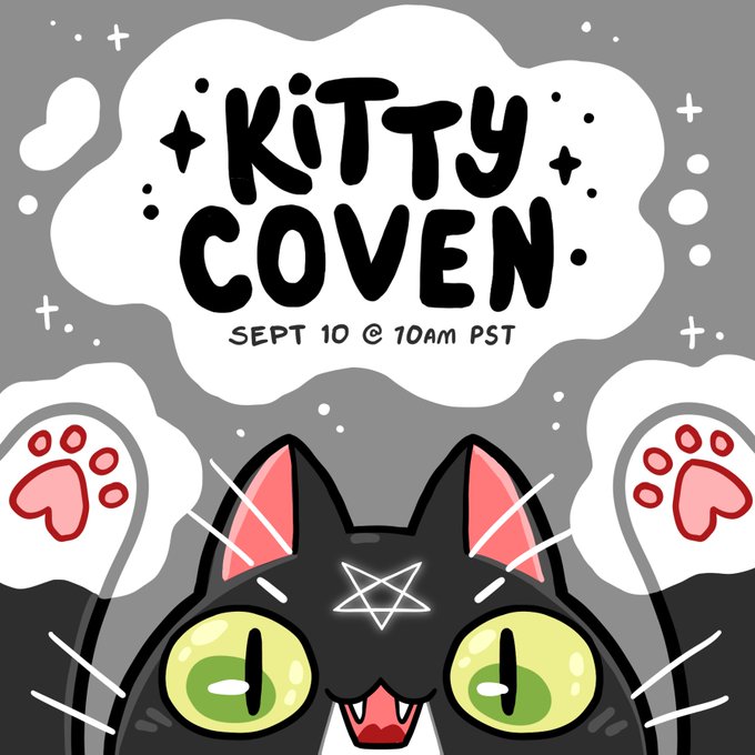 ONE WEEK to Meowlloween… 👻🖤🤍 