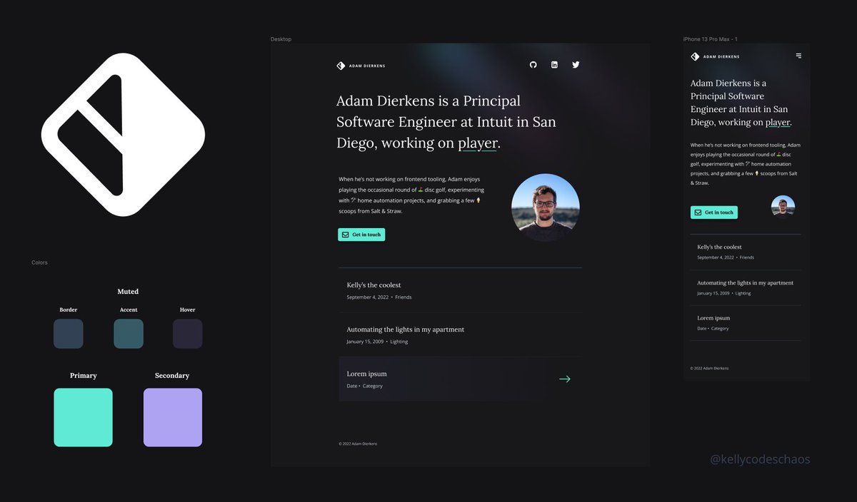 When one of your besties asks for help designing his website...