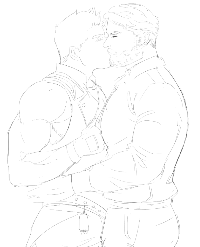 tobiasphamng's tweet photo. Grab your boss' tie, bend him down then kiss him.

"I fuck my boss with all my due respect." - Clover Ebi.
#WIP 
#Ironluck
#JamesIronwood
#CloverEbi https://t.co/2reTlCQ4Kq