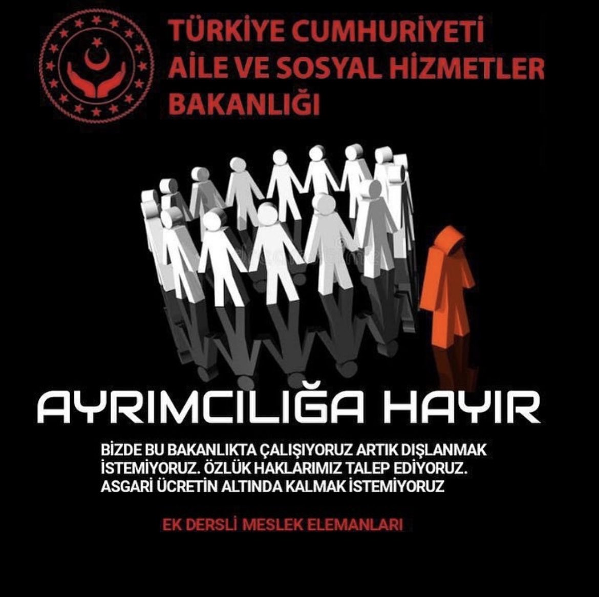 PEKİ BU ZULMÜ DUYAN, GÖREN, BİLEN VAR MI? TÜRKİYE’MİZE YAKIŞMAYAN STATÜ… SN BAKAN HANIM <a href="/deryayanikashb/">Derya Yanık</a> ÇALIŞMALARA DAHİL EDİLSİN SİN PERSONELİNİZ. SN CUMHURBAŞKANIMIZ <a href="/RTErdogan/">Recep Tayyip Erdoğan</a> AİLE BAKANLIĞINDA GÖREV YAPANLAR KADROYU HAK EDİYOR. SİZLER BİZE İNANIN #KabinedenDirektKadro