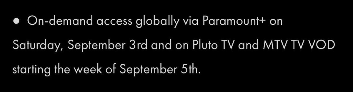 theknee316's tweet photo. @ParamountPlusUK @stuartmckenzie But it says on the Foo Fighters website that the on demand can be accessed from the 3rd, but it’s still not up? https://t.co/qnMKvT7kDs