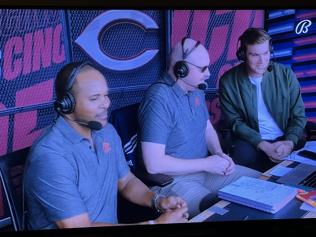 SirBoywonder513's tweet photo. @Tyler_Step22 is in the booth ! #BestCatcherInBaseball #Reds https://t.co/6kB01dq10b