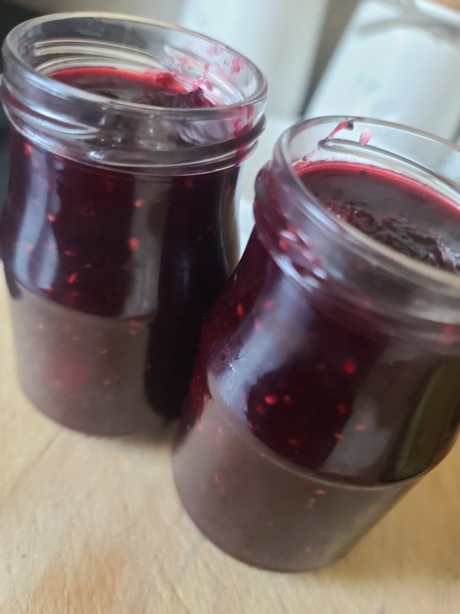 Blackberry Apple &amp; Lime Jam. Berries picked at 4pm, in jars by 6.30pm. #wildfood #jam #fastfood