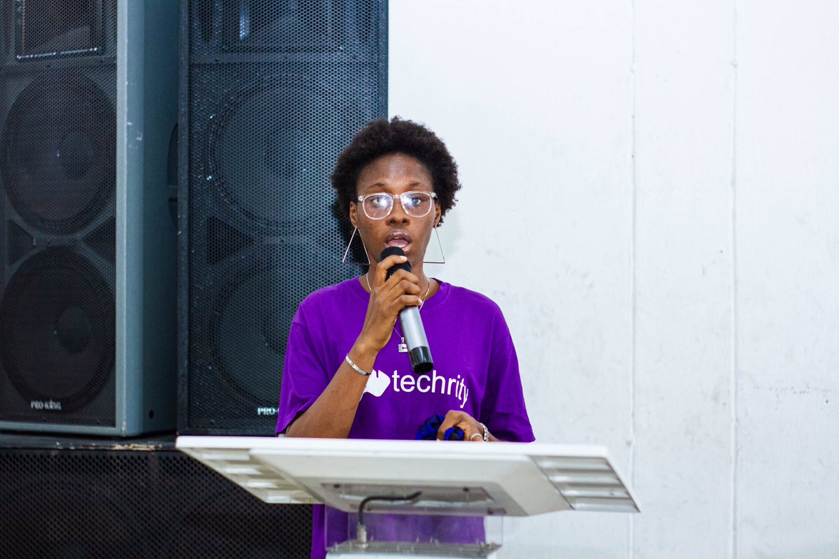 Jen_Duix's tweet photo. As a #CommunityManager, talking about your community should be one of the best things for you. I was joyful talking about @techrityorg at the @RsuTechFest, powered by @Acceleratehubng. The whole world should know about our vision - creating equal access to opportunities
#thread https://t.co/f2jinsiCea