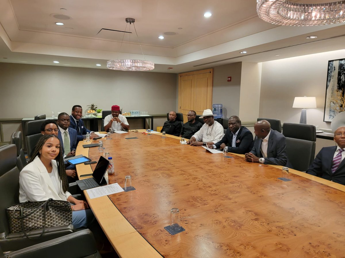 PeterObi's tweet image. In a briefing with my team, and the Organisers of Columbia Business, Law students, and Naija We Can. -PO