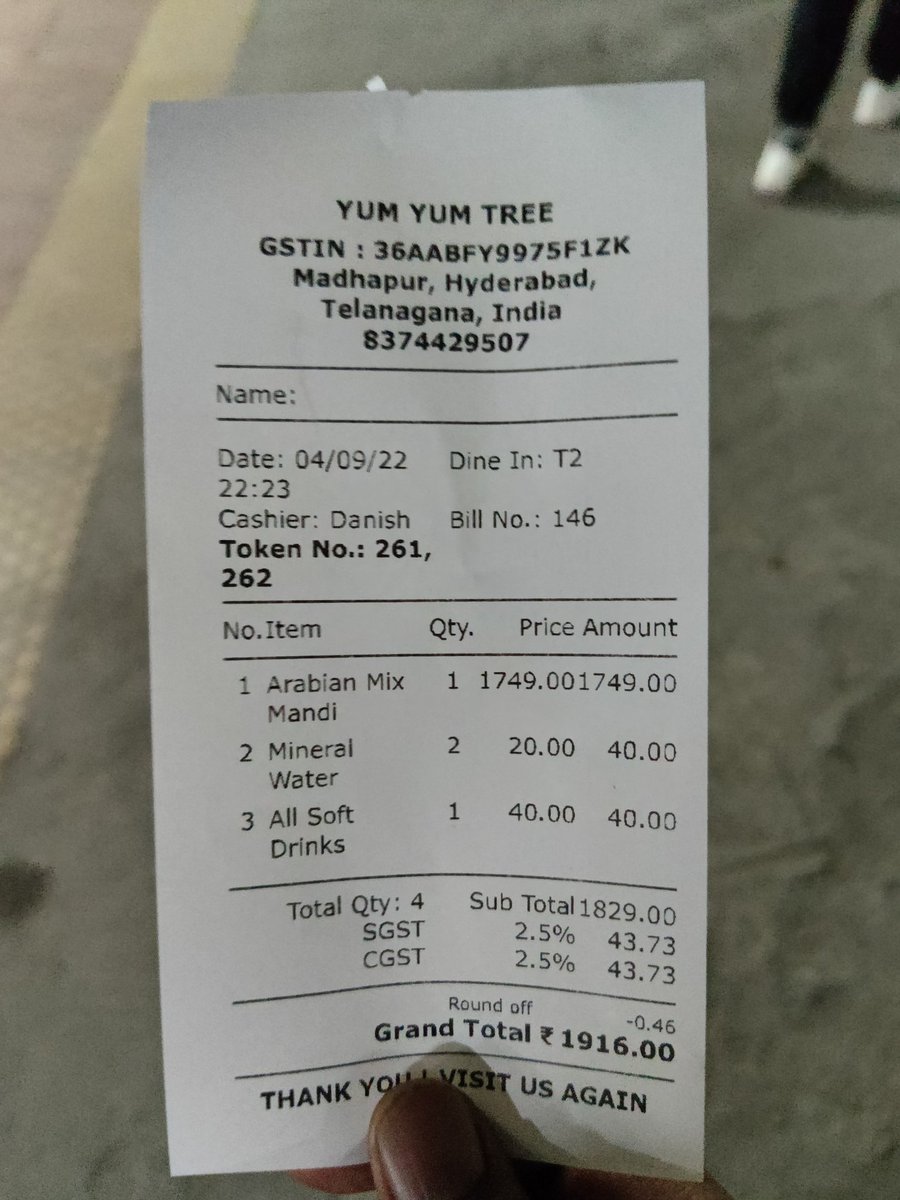 rushya_ramesh's tweet photo. @AFCGHMC
Request you to check the food quality of the food at #yumyumtree, madhapur,hyd.
The chicken smelled foul because ithad decayed and when asked no one at the restaurant responded.
#yumyumtreemandi, #spoiledfood, #foulsmell #foodinspector
#Hyderabad
#ghmc #KTR https://t.co/I7Rve2YB01