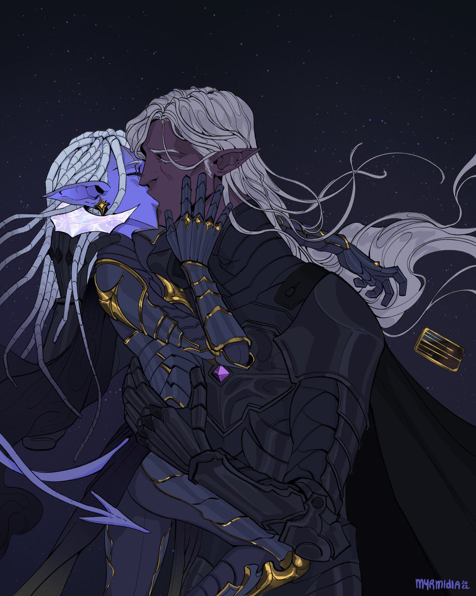 Myrmidia's tweet photo. A kiss https://t.co/bXJwSDCe3g