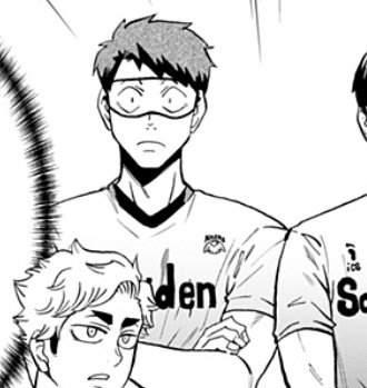 ushijima in a tendou eye mask 😭😭😭😭😭 