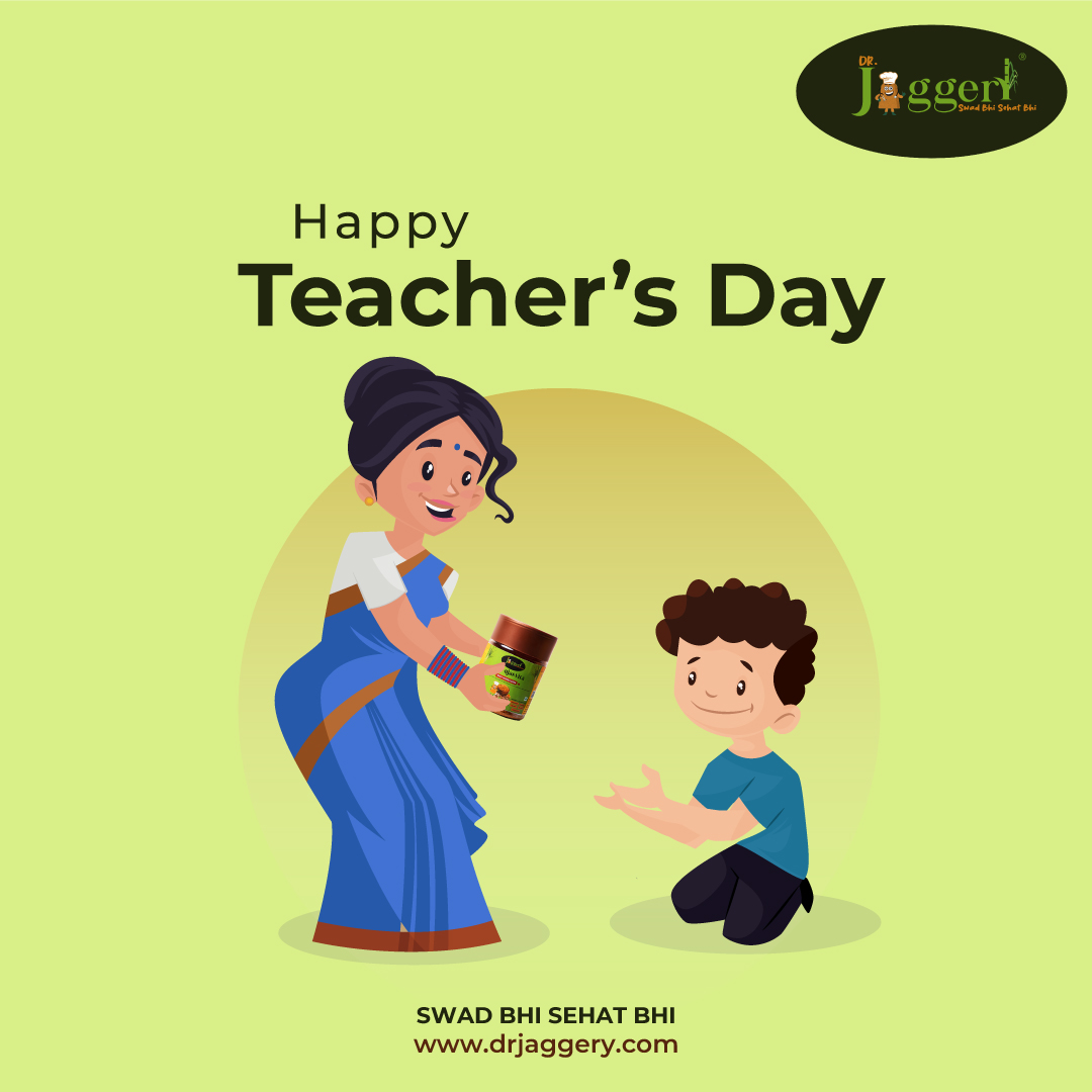 Thank you, Teachers.
You believed in us when nobody else did.
You helped us find our purpose in life.
You inspired us to be the best that we can be.
Thank you for everything.
Happy Teacher’s Day!

drjaggery.com   
Swad Bhi Sehat Bhi 💪🏽 

#Drjaggery #Jaggery #TeachersDay