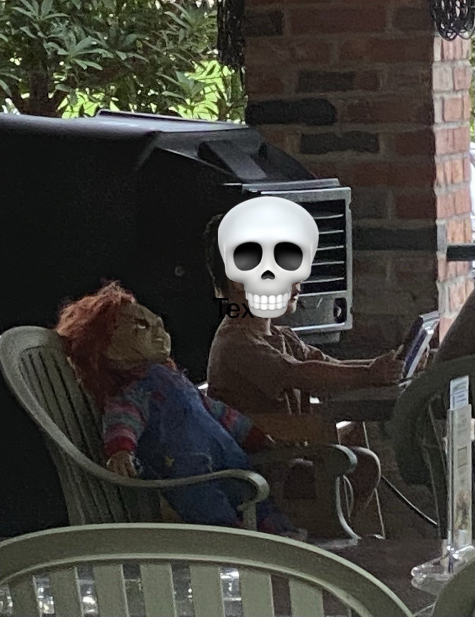tx_boy_mom's tweet photo. So a kid walks in with a Chucky doll … #ImDisturbed https://t.co/R12pGaMo5t