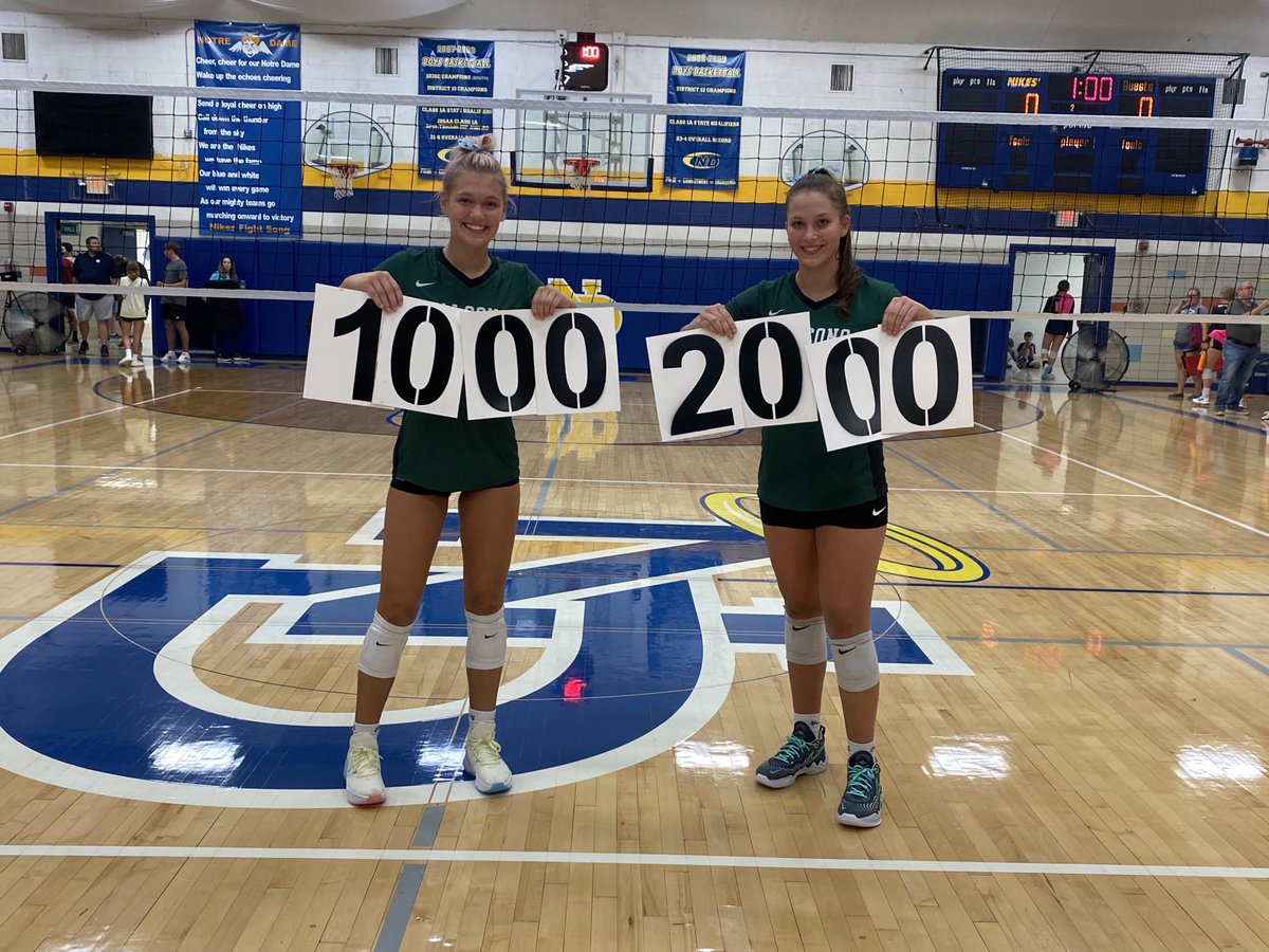 heath_maureen's tweet photo. Go Falcons!! These West Burlington volleyball players made some marks this weekend!! Kenna Marlow reached 1000 digs and Abbey Bence 2000 assists!! And Coach Heath made 1000 wins!! ⁦@IGHSAU⁩ https://t.co/hRKVFgCHfj