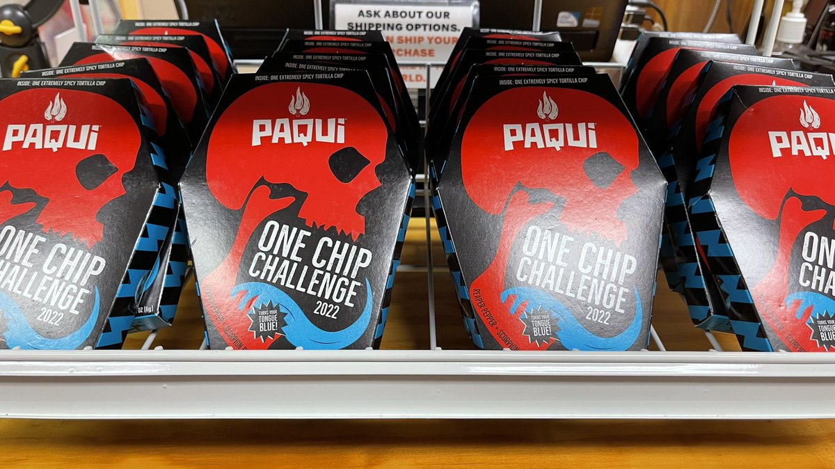 The #onechipchallenge is back in stock and we ship worldwide!