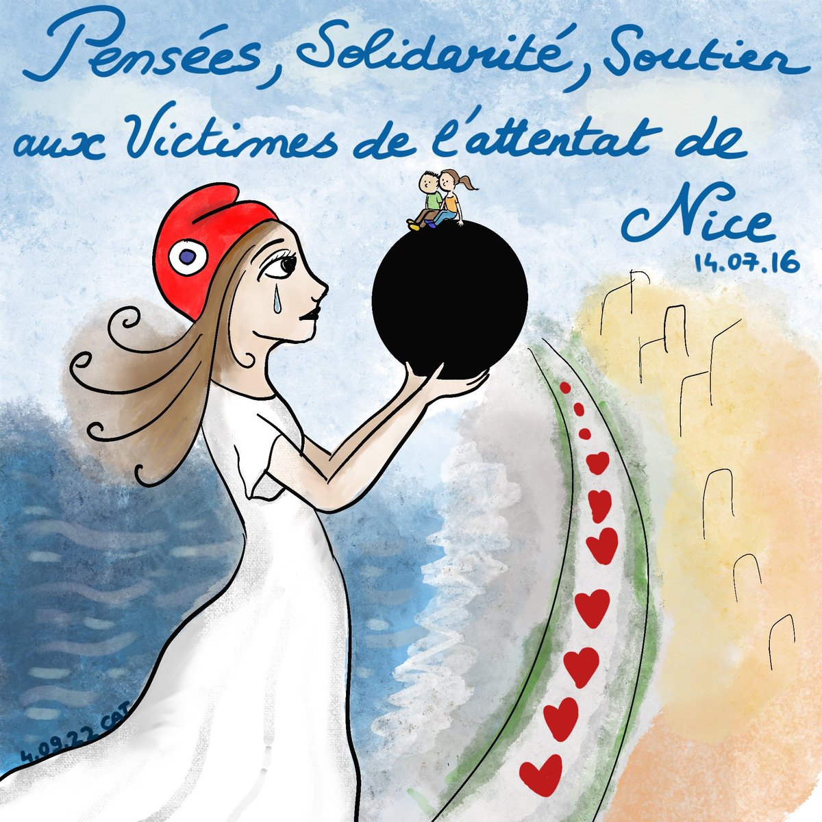 cathbertrand5's tweet photo. On pense à vous très très fort 💖💖💖 #Nice https://t.co/gNAJancPzA