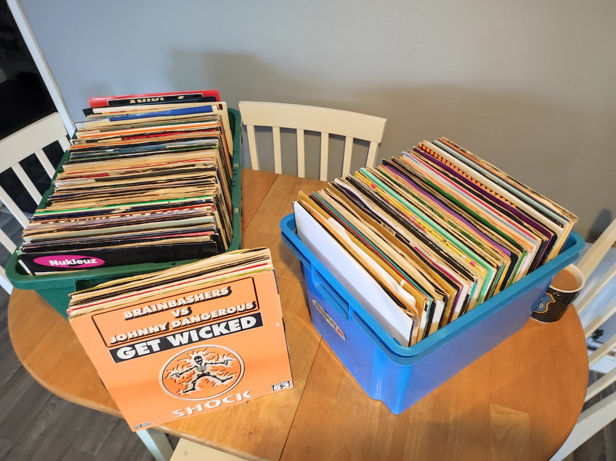 Sorting out my old records.