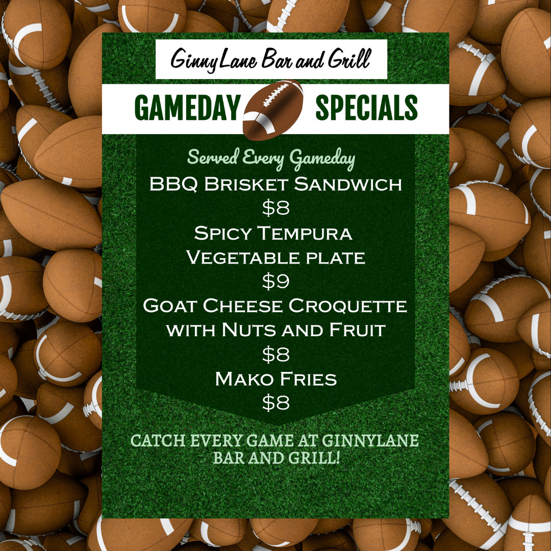 ginnylaneob's tweet photo. Make your #Sunday a special funday!
.
We have #AustinThompson live from 12-3
📺🏈 All the Games on with Game Day Specials  🍺🌮
.
#ginnylanebarandgrill #wharf #orangebeachalabama #sunday #funday #football #livemusic #sundayfunday https://t.co/BwTH3U8oGb