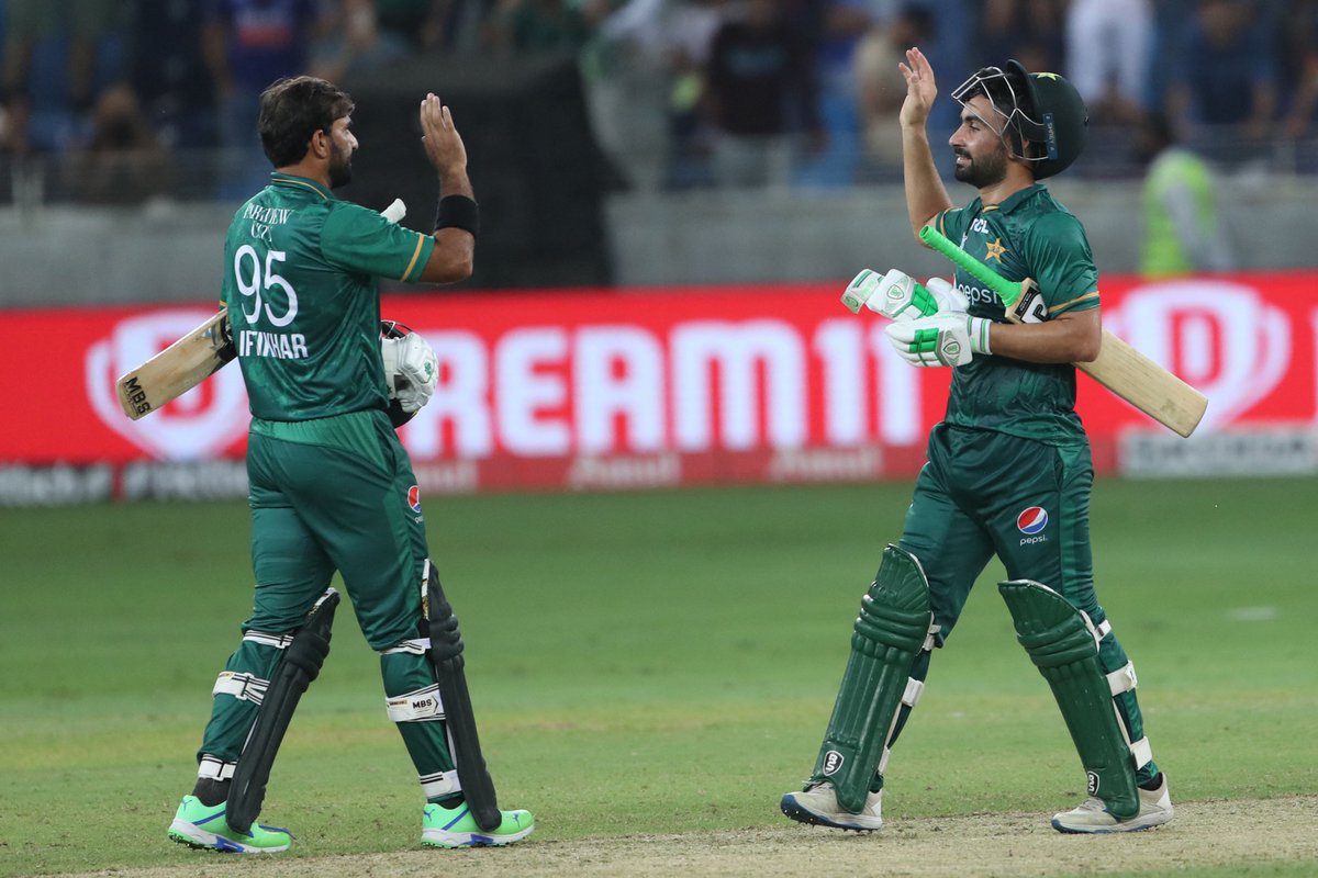 ICC's tweet photo. What a win! 🇵🇰

#INDvPAK | #AsiaCup2022 https://t.co/1KDci25HBz