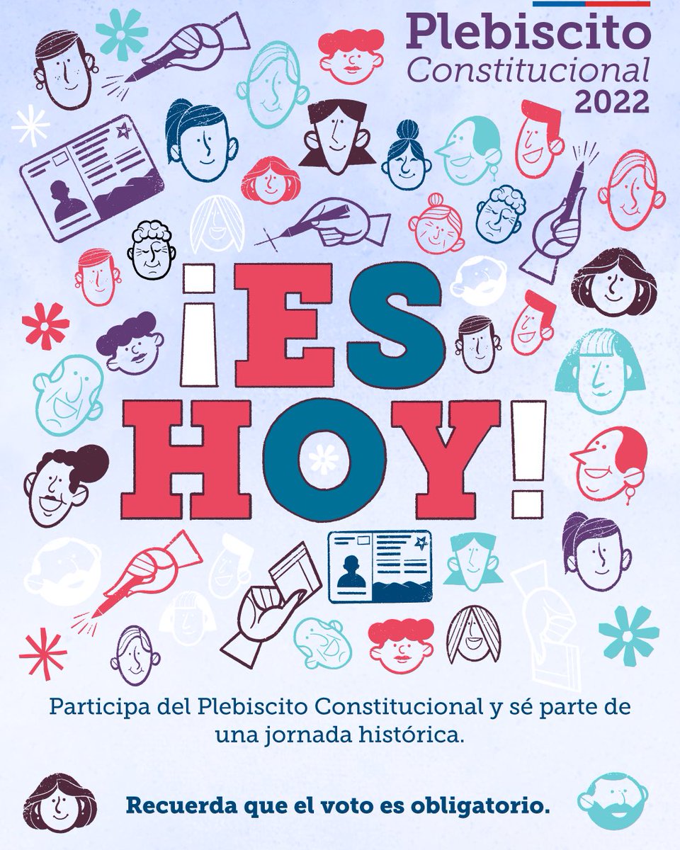 🇨🇱🗳Este domingo 4 de septiembre #TuVotoDecide. Embarazadas, personas mayores y personas en situación de discapacidad tienen preferencia durante toda la jornada del Plebiscito Constitucional.
Además, las personas con discapacidad pueden hacer uso de su derecho al #VotoAsistido.
