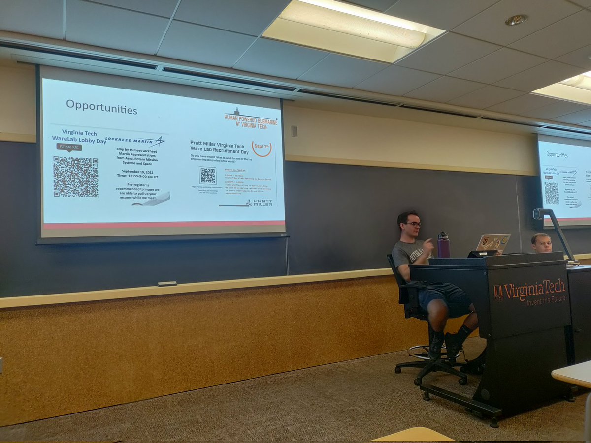 VTHPS's tweet photo. First HPS general meeting for the fall semester! Getting started for competition in June 2023:) https://t.co/RjdVFuukrA