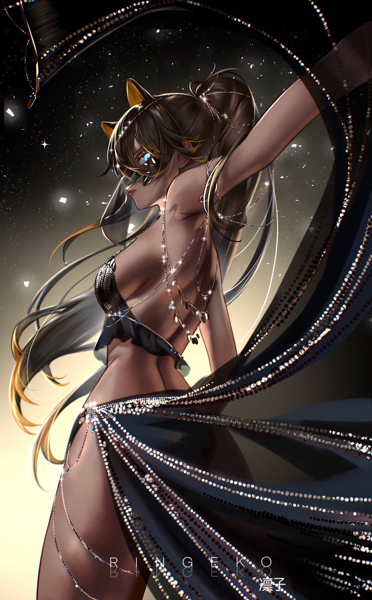 ringeko_tan's tweet photo. Sumeru girls in oriental dress 🌌 

#原神 #今月描いた絵を晒そう https://t.co/Pahj1pIuPI
