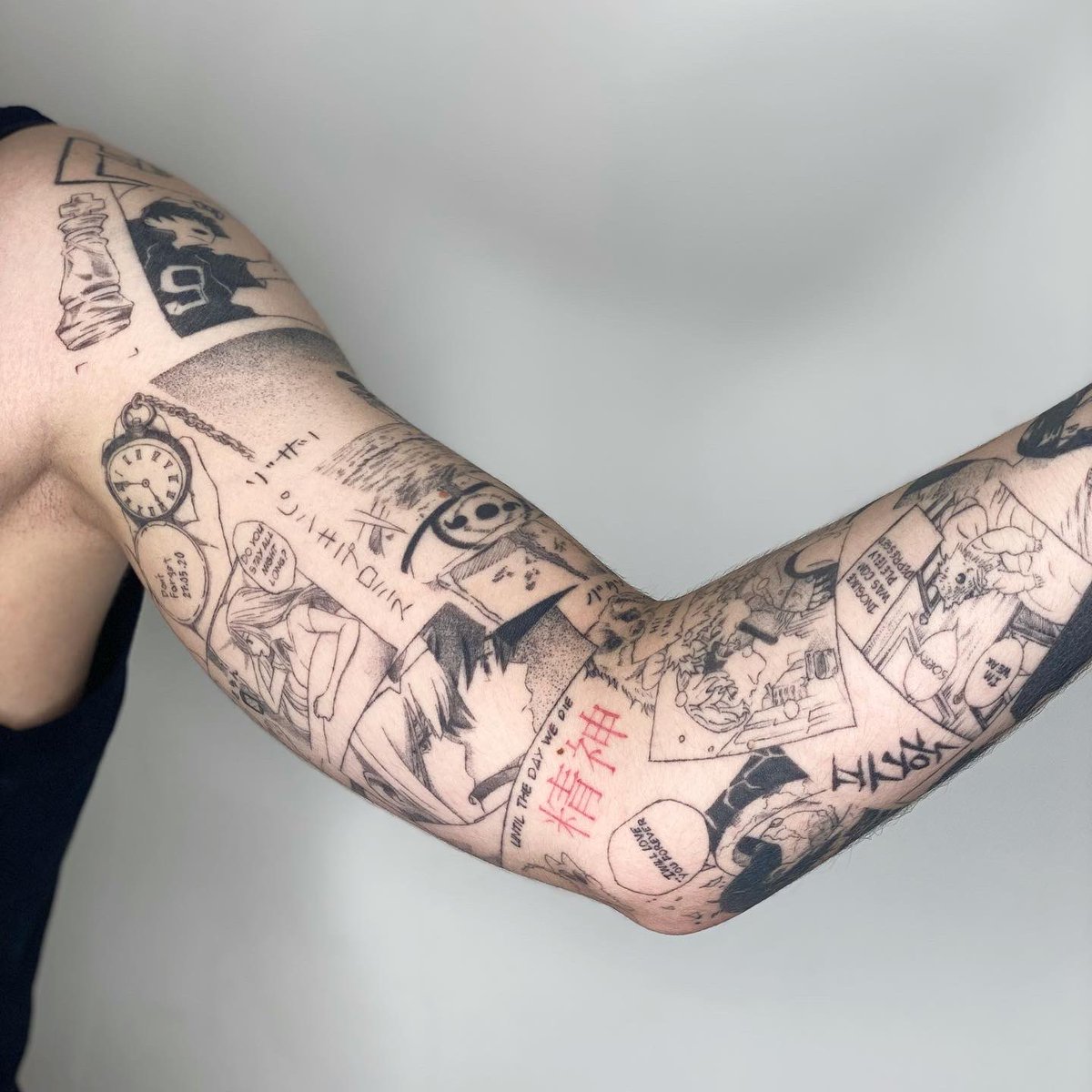 soleiye's tweet photo. le ptit schema apres 1h de blabla projet vs le rendu apres 5/6 séances de tattoo https://t.co/UqhiFS109e