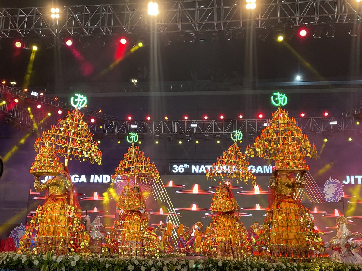 Media_SAI's tweet photo. Take a look at the mesmerizing moments &amp; takeaways from the #36thNationalGames Anthem &amp; Mascot launch event 🤩🤩

#NationalGames2022 will be hosted in Gujarat from 29th Sept to 12th Oct 

Stay tuned for updates!!
#IndianSports #NationalGames https://t.co/WA0BvNME1l