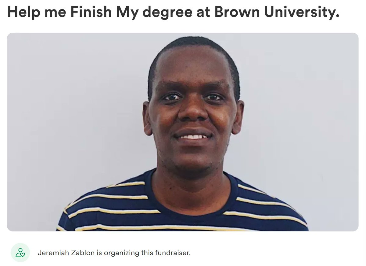 GradLaborOrg's tweet photo. Jeremiah is being forced out of his program and could lose his visa, because he can't afford tuition - in spite of having worked since he got here. While he’s fighting for fair pay, he's started a GoFundMe to help with his tuition. You can support him at https://t.co/7CGIslX9Kd https://t.co/f8TiX2CQEy