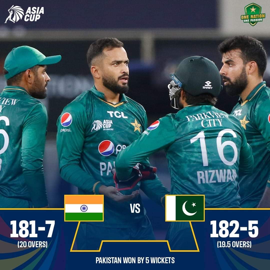 ShoaibSamo3's tweet photo. Congratulations Team Green 🇵🇰 on a fantastic win for the people of #Pakistan.
#INDvsPAK2022 https://t.co/mhw9CGKQaV
