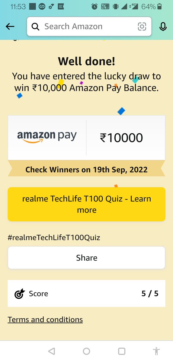 mamata3110's tweet image. I played this interesting Quiz on Amazon-Play games at Amazon FunZone  null/game/share/g1E6EW4

@amazonIN, @realmeIndia, @realmeTechLife  #realmeTechLifeT100 #ListenInFullColour