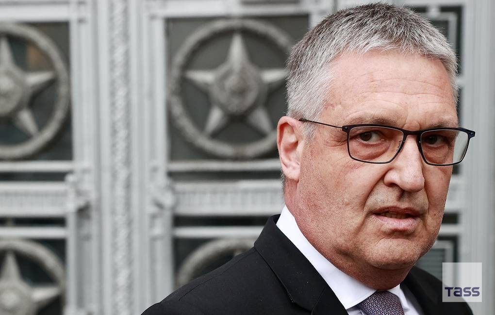 tassagency_en's tweet photo. The European Union changed its ambassador to Moscow on a scheduled basis and German diplomat Markus Ederer, who has already left Moscow, will be succeeded by Roland Galharague of France, a diplomatic source in Brussels told TASS: 
https://t.co/NBrmRFmLIi https://t.co/HT8dhklCoL