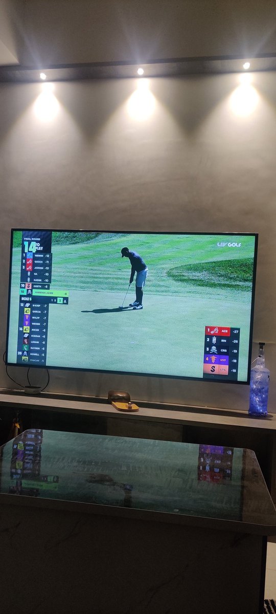 miorajesh's tweet photo. #LIVGolfInv #LIVGolfBoston #LIVGolf loving this format...leaderboard is heating up ....love from India ...Cheers @anirbangolf https://t.co/leRYUH3izu