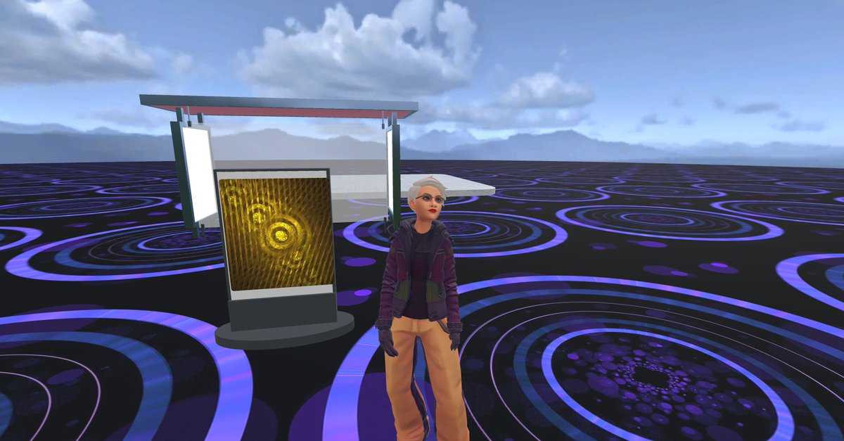 melodyromancito's tweet photo. Photos/images take about half the overhead as canned textures on the Slab, I'm learning. #spatian #VR #XR #worldbuilding #slablab Dig my St. Hildegarde fractals as the ultimate Las Vegas conference carpet. https://t.co/RR2UOUpfVX